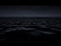 4k pitch black ocean water under night sky screensaver nature animation art relaxing short video