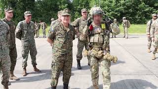 Green Beret 10th SFGp and 5th QMTADC conduct military free fall jump in Bosnia and Herzegovina