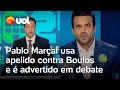 Debate Record: Pablo Marçal usa apelido contra Boulos, é advertido e perde tempo de resposta