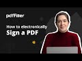 How to Electronically Sign a PDF