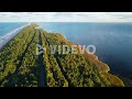 Coastline of the Baltic Sea on the Hel Peninsula, Poland, aerial view