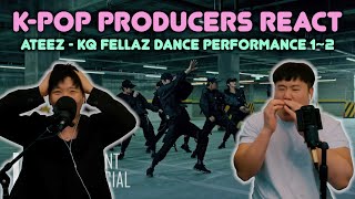 Musicians react & review ♡ ATEEZ - KQ Fellaz Dance Performances