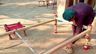 charpai banane ka tarika || Learn to make a bed completely || safdar village vlogs