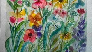 Filling the Background: Enhancing a Watercolor Floral Pattern