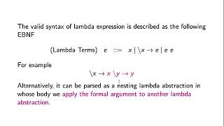 3 Lambda Calculus Syntax