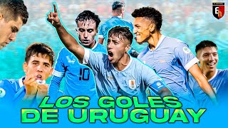 Todos los GOLES de Uruguay en el Sudamericano sub 20 | COLOMBIA 2023