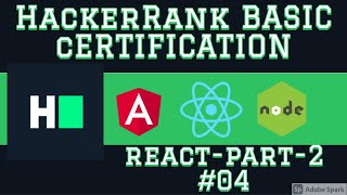 HackerRank React Basic certification Part-2