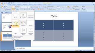 Microsoft PowerPoint 2007 pt1 (Add slides, table, picture, smart art, chart, transition & more)