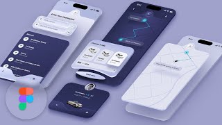 Cab Booking App UI Design in Figma - Full course