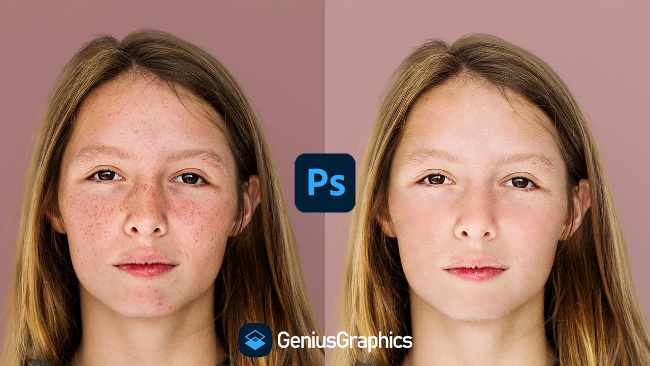 Skin Retouching In Photoshop - Tutorial - YouTube