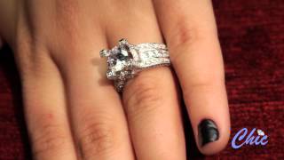 Fancy engagement ring. Item #8040