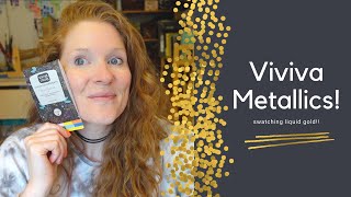 Viviva Metallics Coloursheets Swatch Test and Speed Paint!