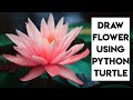 Amazing #Python graphics animation using #turtle | Draw Flower🌺🌻🌹🌷 using turtle | #short#shorts