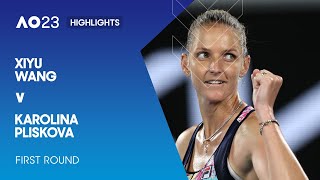 Xiyu Wang v Karolina Pliskova Highlights | Australian Open 2023 First Round