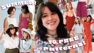 10 FREE Sewing Patterns for Summer! Beginner Friendly and Size Inclusive