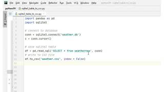 How to save CSV in sqlite3 Pandas Python3