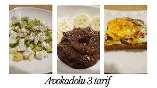 AVOKADOLU 3 TARİF  🥑  | SAĞLIKLI BESLENME | SEDA ŞEN 🦄