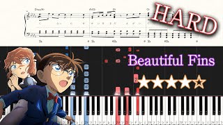 Beautiful Fins - Spitz - Hard Piano Tutorial + Sheets【Piano Arrangement】Detective Conan Movie 26