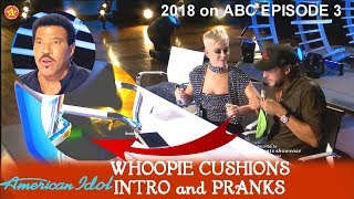 American Idol 2018 Episode 3 Intro - Katy & Luke Whoopie Cushion Prank Lionel Richie Episode 3