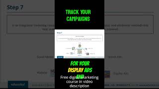 Track your campaigns - Digital Marketing Course - Part 100 #shorts