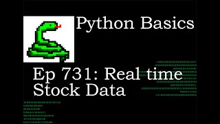 Python Basics Tutorial Real Time Stock Data with Pandas Datareader Data Module
