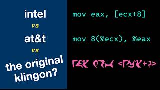 The case for AT&T syntax