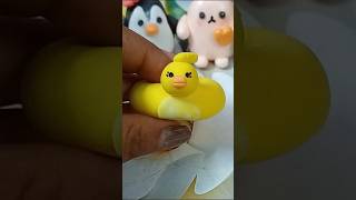 DIY super clay miniature duck making 🦆#shorts #short #youtubeshorts #viralvideo #superclay #trending