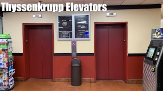 The WONDERFUL Thyssenkrupp Hydraulic Elevators @ The TA Truckstop - Jessup, MD