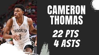 Cameron Thomas Highlights vs. Milwaukee Bucks | 22 Pts, 4 Asts | 2021 NBA Summer League