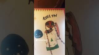 Drawing ashlyn in my art style #edit #art #webtoon #ashlyn -