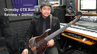 Ormsby Hype GTR Run 5 Macassar Ebony 8-String Guitar Review + Demo