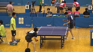 2016年IH 卓球 男子 シングルス 1回戦 田中光二（高田）vs 長谷俊平（城南）