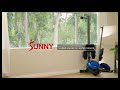 sunny health fitness mÁquina de remo de agua magnÉtica hydro dual resistance rowe sf rw5809