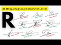 R Signature | Signature Style Of R | Signature Style Of My Name R | R signature design