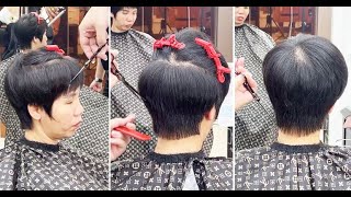 Very Short Pixie & Creative Short Layered Women's Haircut Full Tutorial Steps