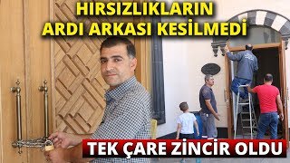 Hırsızlıktan Bıkan Cemaat Caminin Kapısına Zincir Vurdu