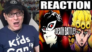 Joker VS Giorno (Persona VS JoJo's Bizarre Adventure) | DEATH BATTLE! REACTION