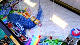 釣りスピリッツ　グレートクラスのジンベエザメをノーマルロッドで釣っていたよ