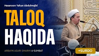 Taloq haqida | Arba'indan nuktalar