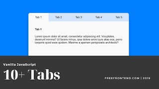 10+ JavaScript Tabs