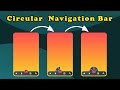 ASMR Programming - Bottom Circular Navigation Menu with a Cute Animation Character - No Talking