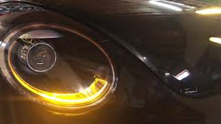 Vw the beetle - modificacion de opticas - led drl 3d secuencial - lupas bixenon - blackhousing