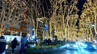 Sendai City, Miyagi Prefecture, Japan. Christmas lights and a walk in the center of Sendai city.