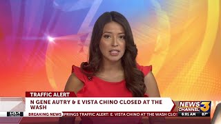 Traffic Alert: Road closures announced in Palm Springs due to limited visibility