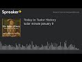 tudor minute january 9 (made with Spreaker)