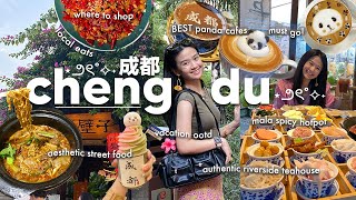 china diaries🧧: chengdu | BEST panda cafes🐼, local street food🍜, where to shop🎀