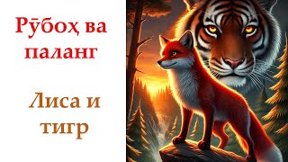 Омузиши забони руси - Таджикский язык - афсонаи Рубох ва паланг - Сказка Лиса и тигр