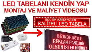 KAYAR YAZI LED TABELA YAPIM VE MALİYET BİLGİSİ