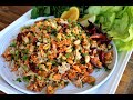 Nam Khao Tod | How to make Thai Crispy Rice Salad | แหนมข้าวทอด |  Thai Crispy Rice Salad