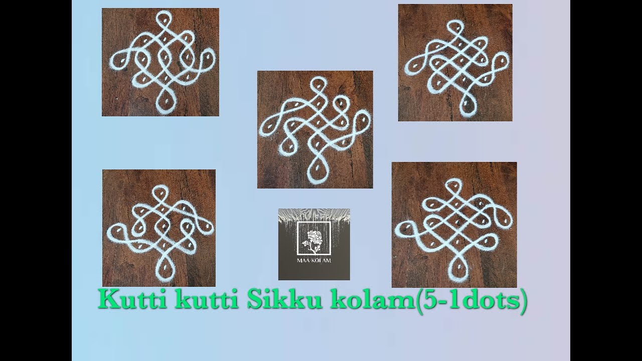 5 Kutti Kutti Kolangal Sikku Kolam 5 1 Dots Kambi Kolam Rangoli